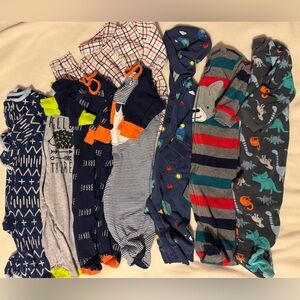 8 Long Sleeved Baby Boy Bundle sz 3-6m